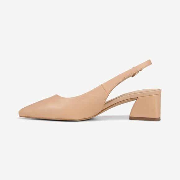 New - Franco Sarto Womens Racer Slingback - Heel Pointed Toe Pump, SZ 6.5 -Beige - Picture 7 of 8